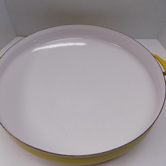VTG Dansk IHQ Paella Pan 15" Enameled Steel Kobenstyle Jens Quistgaard MCM Franc - Picture 2 of 12